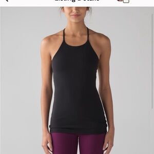 Lululemon High Neckline Tank Built-In Bra Cups